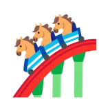 kolejka górska + koń