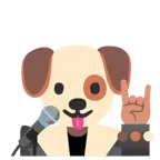 Mikrofon + Hundegesicht