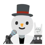 Mikrofon + Schneemann ohne Schneeflocken