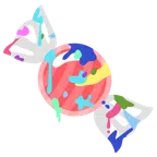 Mischpalette + Bonbon