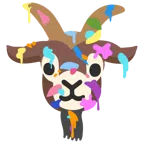 Mischpalette + Ziege