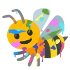 Mischpalette + Biene