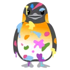 Mischpalette + Pinguin