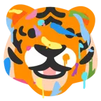 Mischpalette + Tigergesicht