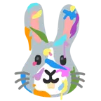 Mischpalette + Hasengesicht