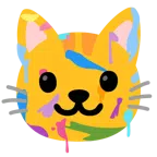 Mischpalette + Katzengesicht