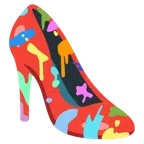 Mischpalette + Stöckelschuh