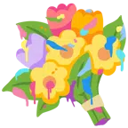 Mischpalette + Blumenstrauß