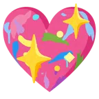 Mischpalette + funkelndes Herz