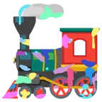 Mischpalette + Dampflokomotive