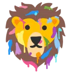 Mischpalette + Löwe