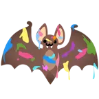 Mischpalette + Fledermaus