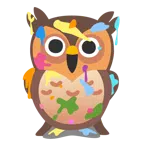Mischpalette + Eule