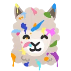 Mischpalette + Lama
