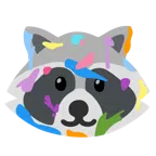 Mischpalette + Waschbär
