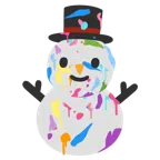 Mischpalette + Schneemann ohne Schneeflocken