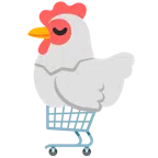 ไก่ + รถเข็น