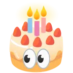 occhi + torta di compleanno