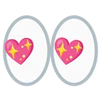occhi + cuore che luccica