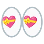 occhi + cuore con fiocco