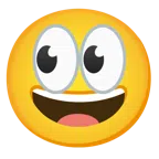 occhi + faccina con un gran sorriso