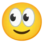 occhi + faccina con sorriso accennato