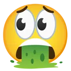occhi + faccina che vomita