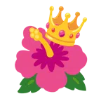 korona + kwiat hibiskusa