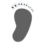 impronta di piedi + occhi