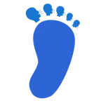 impronta di piedi + persona che parla