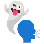fantasma + persona che parla