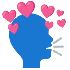 cuore con freccia + persona che parla