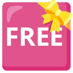 cuore con fiocco + pulsante FREE