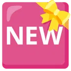 cuore con fiocco + pulsante NEW