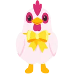 cuore con fiocco + gallina