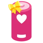 cuore con fiocco + batteria