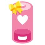cuore con fiocco + batteria scarica