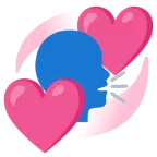 cuori che girano + persona che parla