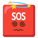 stella con scia + pulsante SOS