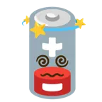 stella con scia + batteria scarica