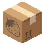 Paket + Erdbeere