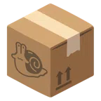 Paket + Schnecke