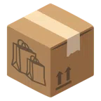 Paket + Einkaufstüten