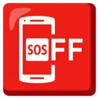 mobile phone off + SOS button