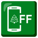 mobile phone off + evergreen tree
