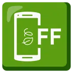 mobile phone off + leaf fluttering in wind