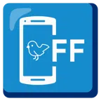 mobile phone off + bird