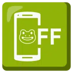 mobile phone off + frog