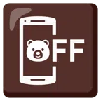 mobile phone off + bear