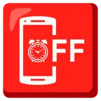 mobile phone off + alarm clock
